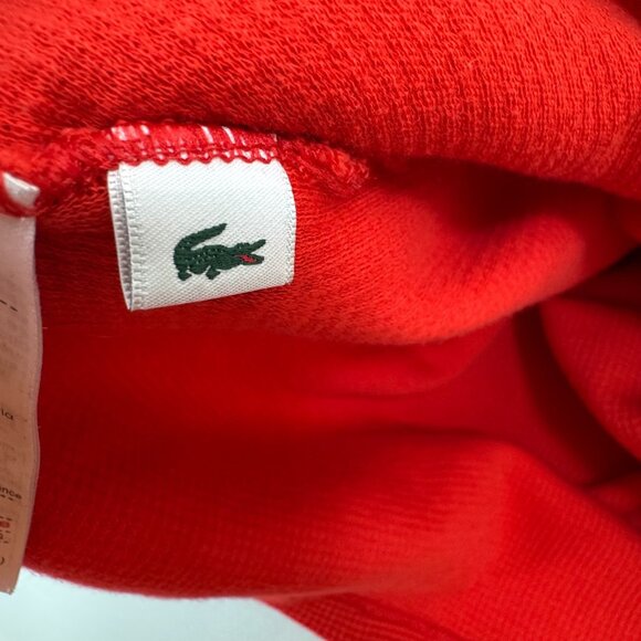 Lacoste Lounge Shirt Sleepwear Men's 2XL Orange Waffle Knit Thermal Long Sleeve - Picture 6 of 11